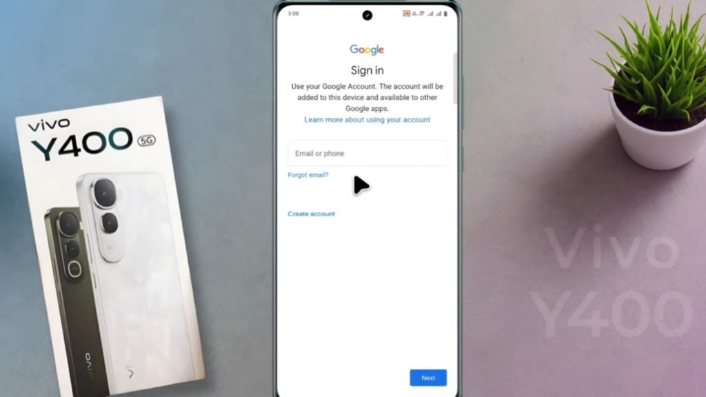 How to Create Google Account on Vivo Y400 Pro